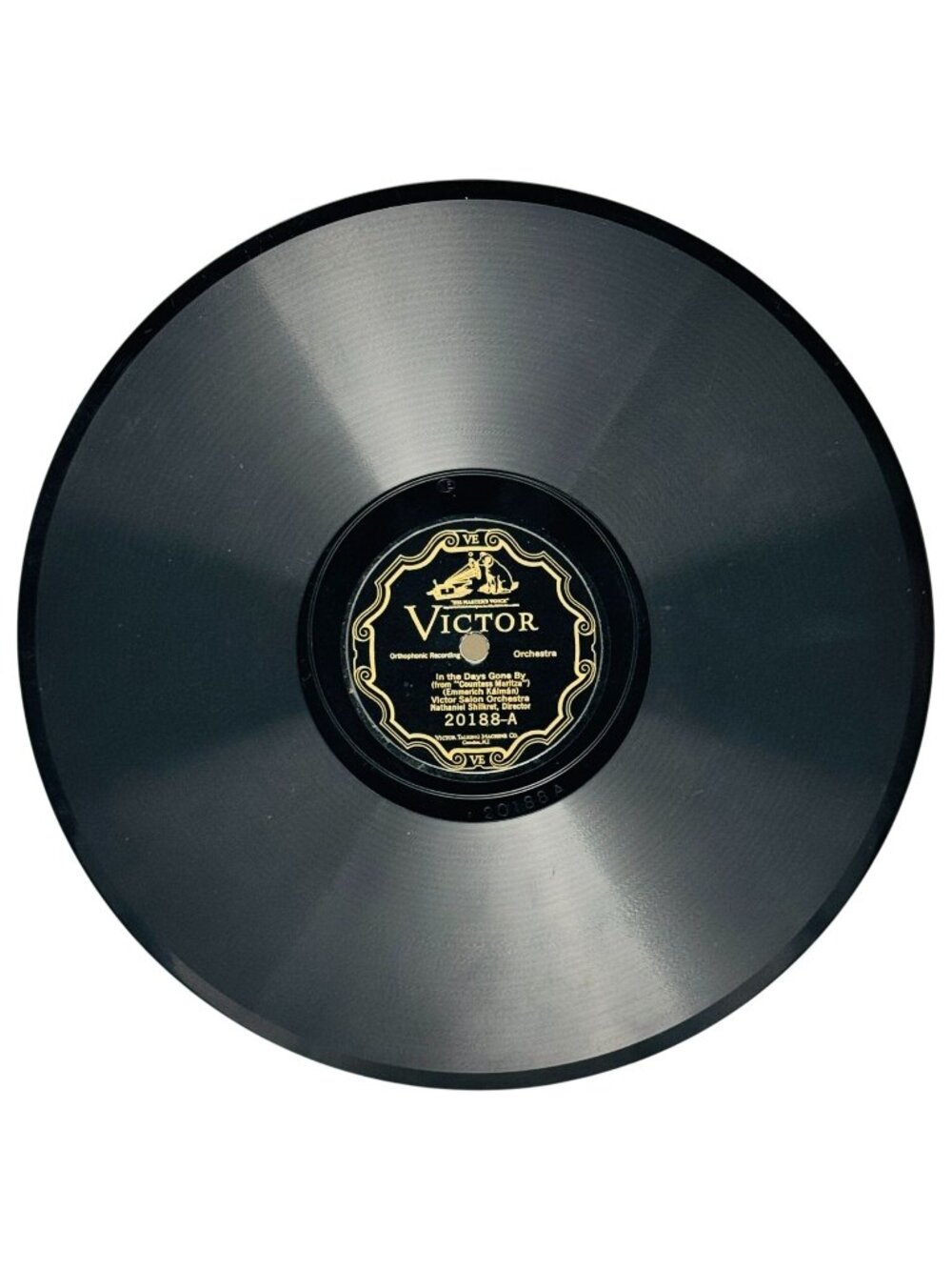 Victor Salon Orchestra In The Days Gone By 10in Shellac 78 RPM Victor 20188